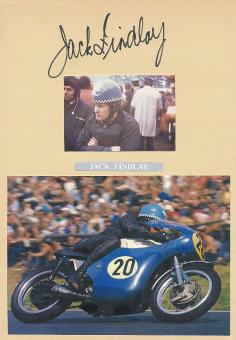 Jack Findlay † 2017 Australien  Motorrad Sport Autogramm Karte  original signiert 