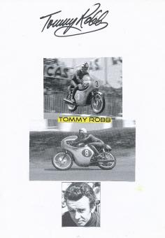 Tommy Robb  GB  Motorrad Sport Autogramm Karte  original signiert 
