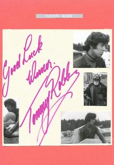 Tommy Robb  GB  Motorrad Sport Autogramm Karte  original signiert 