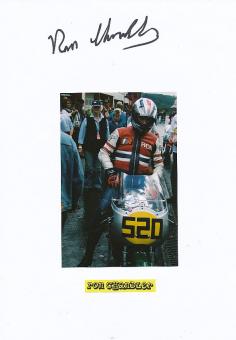 Ron Chandler  GB  Motorrad Sport Autogramm Karte  original signiert 