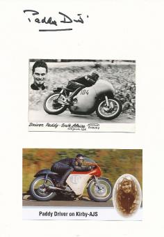 2  x  Paddy Driver  Südafrika  Motorrad Sport Autogramm Karte  original signiert 
