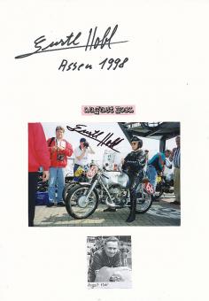 2  x  August Hobl  DKW  Motorrad Sport Autogramm Karte  original signiert 