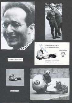 Florian Camathias † 1965 Schweiz  BMW  Motorrad Seitenwagen Gespanne Autogrammkarte  original signiert 