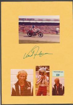 Kent Andersson † 2006 SWE  Motorrad Sport Autogramm Karte  original signiert 