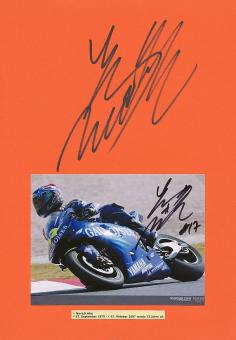 Norifumi "Norick" Abe † 2007 Japan  Motorrad Sport Autogramm Foto + Karte  original signiert 