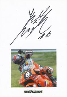 Norifumi "Norick" Abe † 2007 Japan  Motorrad Sport Autogramm Karte  original signiert 