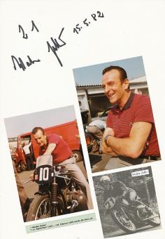 Walter Zeller † 2008  Motorrad Sport Autogramm Karte  original signiert 