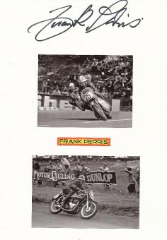 Frank Perris † 2015  Kanada  Motorrad Sport Autogramm Karte  original signiert 
