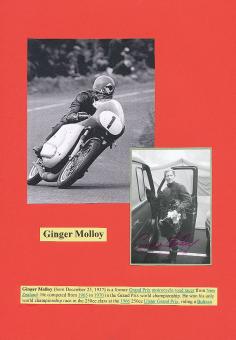 Ginger Molloy  Neuseeland  Motorrad Sport Autogramm Foto original signiert 
