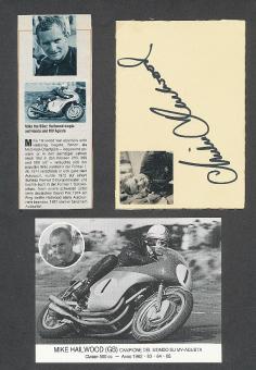 Maik Hailwood † 1981  GB  Motorrad Sport Autogramm Karte  original signiert 