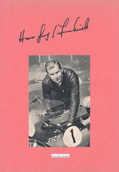 Hans Georg Anscheidt  Motorrad Sport Autogramm Karte  original signiert 
