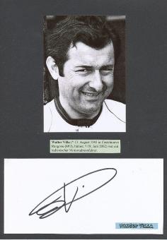 Walter Villa † 2002 Italien  4 x Weltmeister  Motorrad Sport Autogramm  Karte  original signiert 