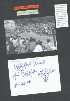 Ludwig "Wiggerl" Kraus † 1987  Seitenwagen Gespann Motorrad Autogramm Karte original signiert 