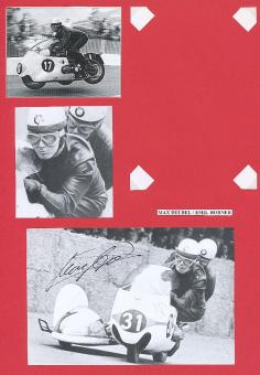 Max Deubel  Seitenwagen Gespann Motorrad Autogramm Bild original signiert 