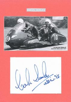 Colin Seeley † 2020  GB Motorrad Seitenwagen Gespanne Autogramm Karte  original signiert 