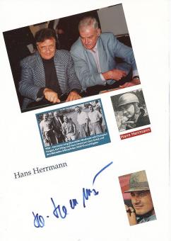 Hans Herrmann  Mercedes  Formel 1 Auto Motorsport  Autogramm Karte original signiert 