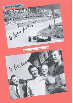 2  x  Hans Herrmann  Mercedes  Formel 1 Auto Motorsport  Autogramm Bild  original signiert 