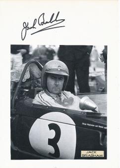 Jack Brabham † 2014   Formel 1  Weltmeister  Auto Motorsport Autogramm Karte original signiert 