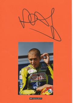 Valentino Rossi  Italien  9 x Weltmeister Motorrad Autogramm Karte  original signiert 