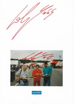 2  x  Loris Capirossi  Italien  3 x Weltmeister Motorrad Autogramm Foto & Karte  original signiert 