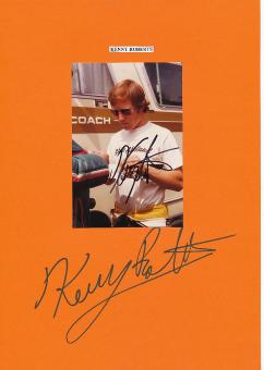 2  x  Kenny Roberts Senior  USA  3 x Weltmeister Motorrad Autogramm Foto & Karte  original signiert 