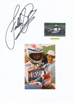 2  x  Freddie Spencer  USA  3 x Weltmeister Motorrad Autogramm Foto & Karte  original signiert 
