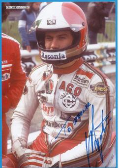 Giacomo Agostini  Italien  15 x  Weltmeister Motorrad Autogramm Foto  original signiert 