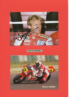 Wayne Rainey  USA  3 x  Weltmeister Motorrad Autogramm Foto  original signiert 