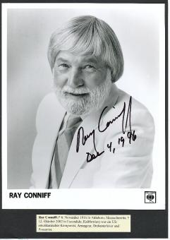 Ray Conniff † 2002  Musik Autogramm Foto original signiert 