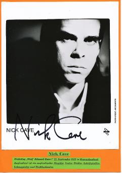 Nick Cave  Musik Autogramm Foto original signiert 