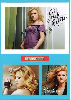 Kelly Clarkson  Musik Autogramm Foto original signiert 