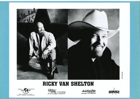 Ricky Van Shelton  Country  Musik Autogramm Foto original signiert 