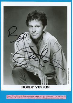 Bobby Vinton  Musik Autogramm Foto original signiert 
