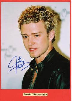 Justin Timberlake  Musik Autogramm Foto original signiert 