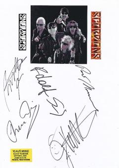 Scorpions  Musik Autogramm Karte original signiert 