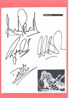 Wishbone Ash  Musik Autogramm Karte original signiert 