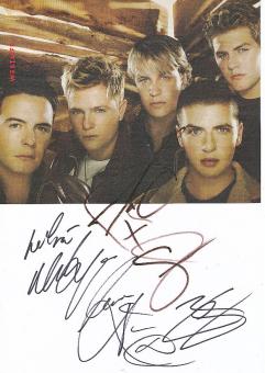 Westlife  Musik Autogramm Karte original signiert 
