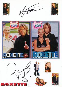 Roxette  Musik Autogramm Karte original signiert 