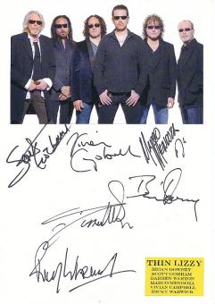 Thin Lizzy  Musik Autogramm Karte original signiert 