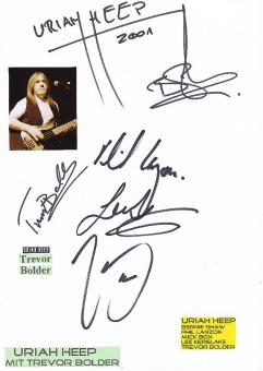 Uriah Heep  Musik Autogramm Karte original signiert 