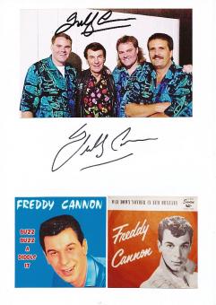 2  x  Freddy Cannon  Musik Autogramm Karte original signiert 
