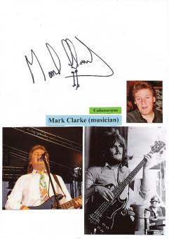 Mark Clarke  Colosseum  Musik Autogramm Karte original signiert 