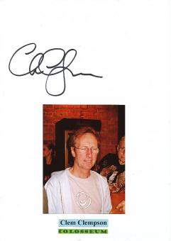 Clem Clempson  Colosseum  Musik Autogramm Karte original signiert 