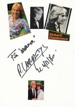 Richard Clayderman  Musik Autogramm Karte original signiert 