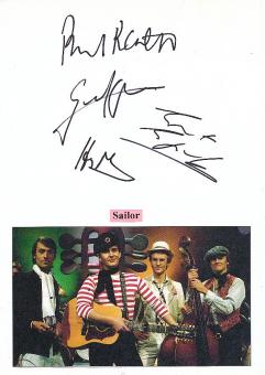 Sailor   Musik Autogramm Karte original signiert 