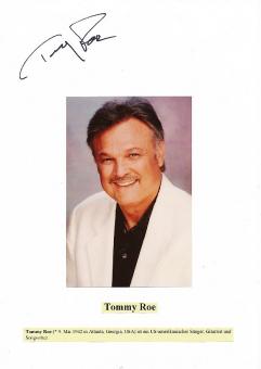 Tommy Roe  USA  Musik Autogramm Karte original signiert 