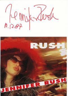 Jennifer Rush  Musik Autogramm Karte original signiert 
