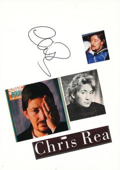 Chris Rea  Musik Autogramm Karte original signiert 