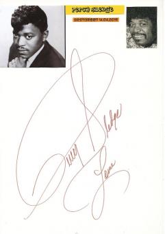 Percy Sledge † 2015  Soul Musik Autogramm Karte original signiert 
