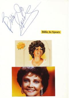Billie Jo Spears † 2011  Country  Musik Autogramm Karte original signiert 